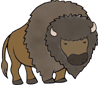 Animated Bison